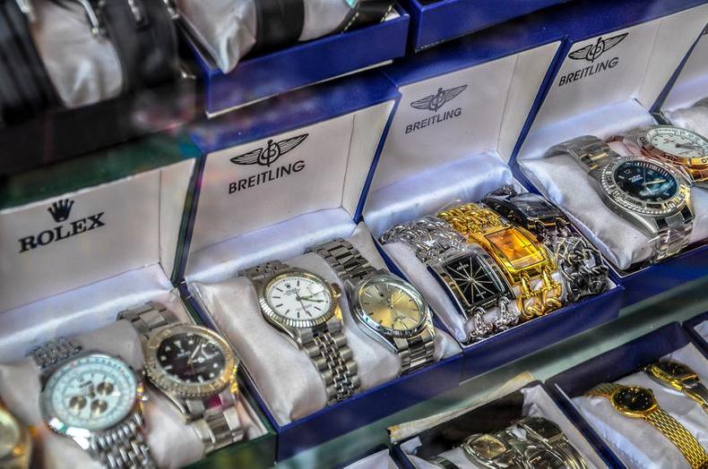 various watches in boxes