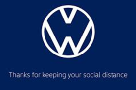 VW social distancing logos 