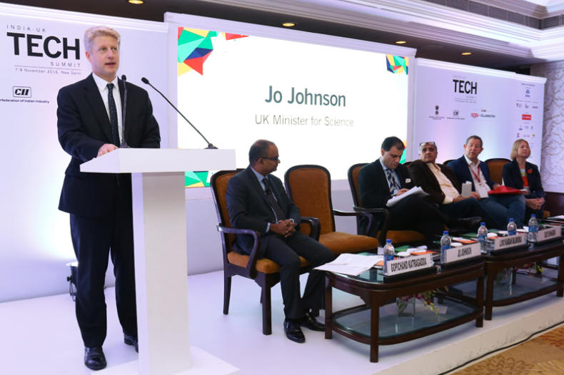 Jo Johnson speaking in 2016